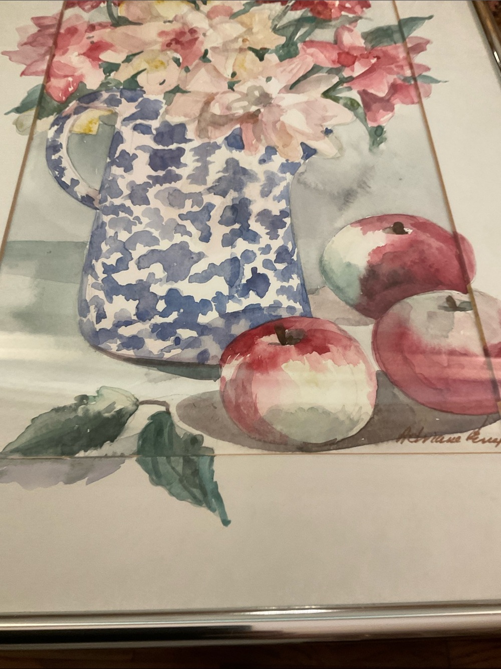 Beautiful original watercolor by Adriane Penny, MS artist,15” x11”. Mint cond. - Picture 6 of 8